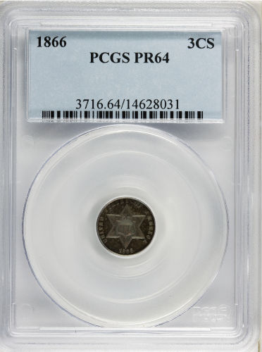 1866 PCGS PR64 CAC